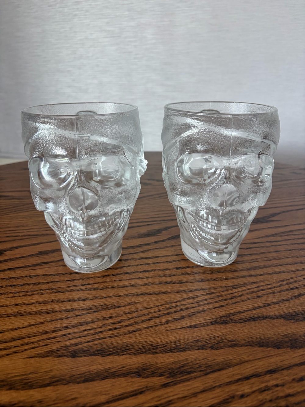 Set of 2 Rare Guy Fieri American Kitchen & Bar Cancun Pirate Skull Glass Mug